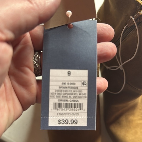 NWT Universal Thread Frances Brown Boots Womens Size 9.5 - Picture 11 of 12